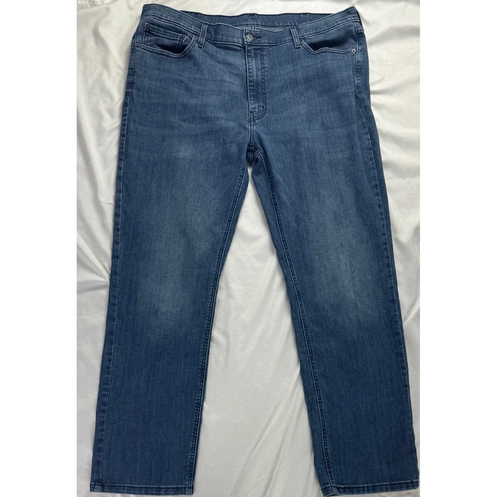 Levis 541 Athletic Taper Mens Blue Denim Jeans 40x34 Medium Wash Stretch